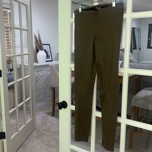 VINCE brown leather leggings